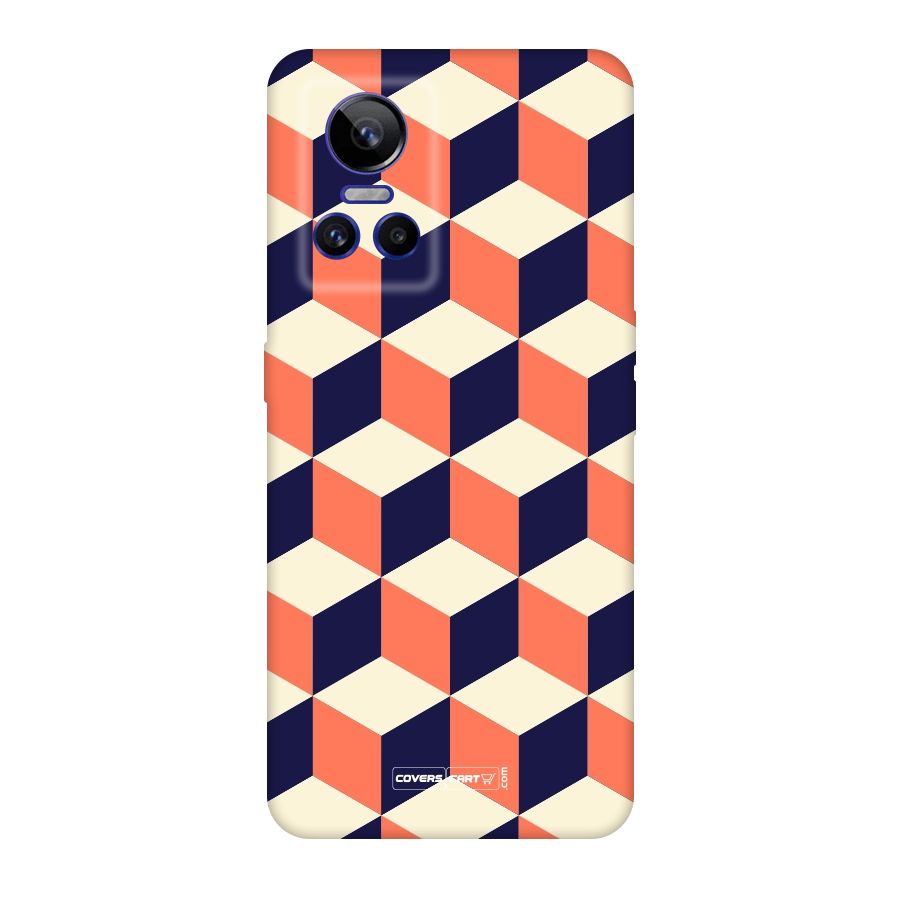 Cube Pattern Original Polycarbonate Back Case for Realme GT Neo 3