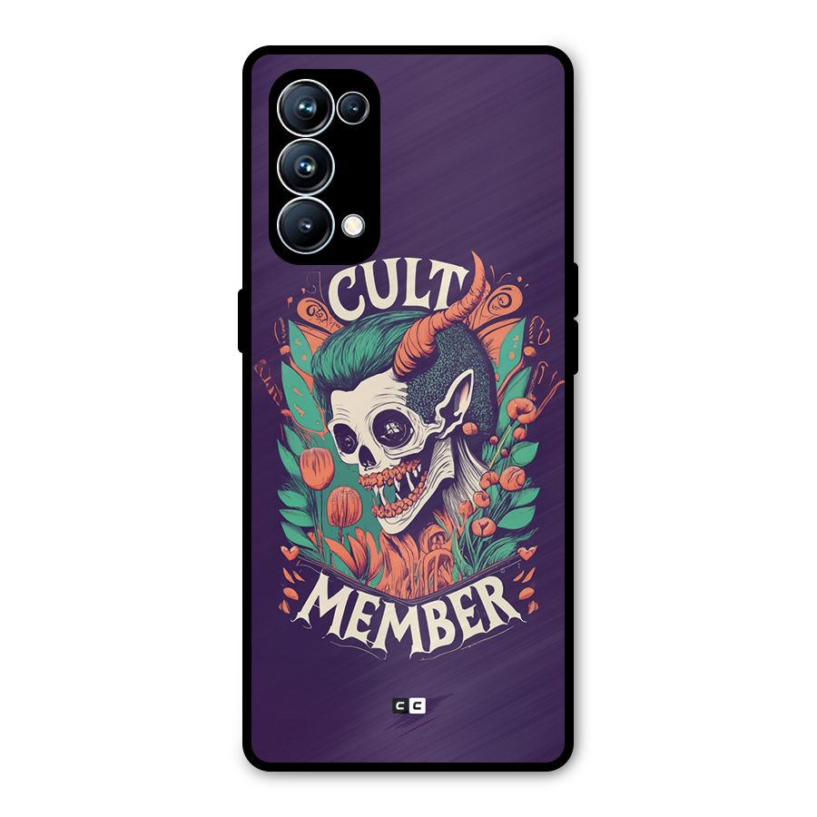 Cult Member Metal Back Case for Oppo Reno5 Pro 5G