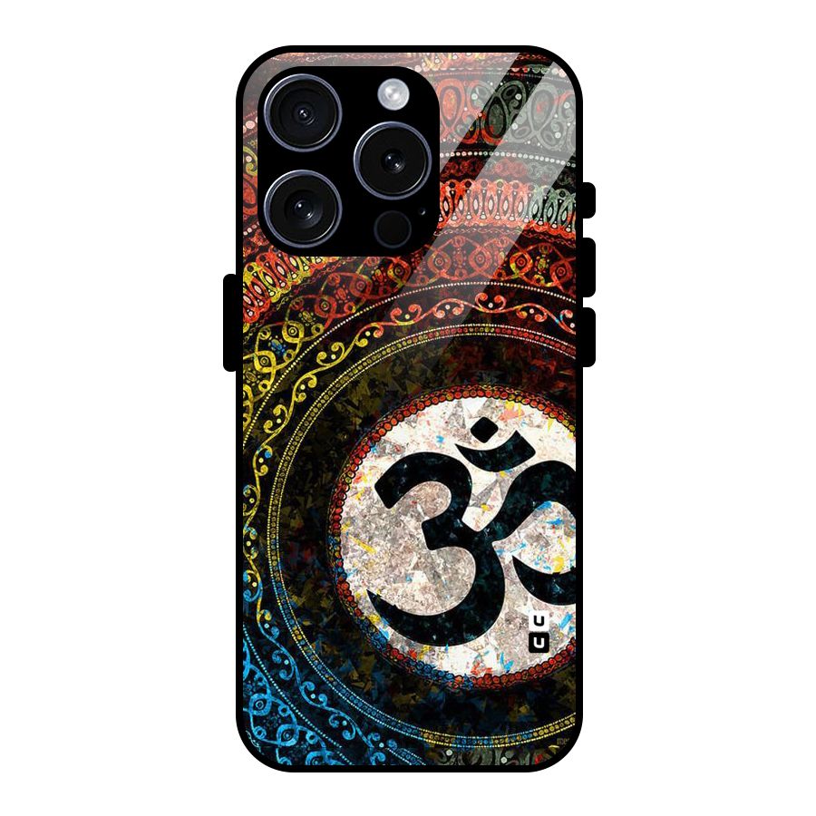 Culture Om Design Glass Back Case for iPhone 15 Pro