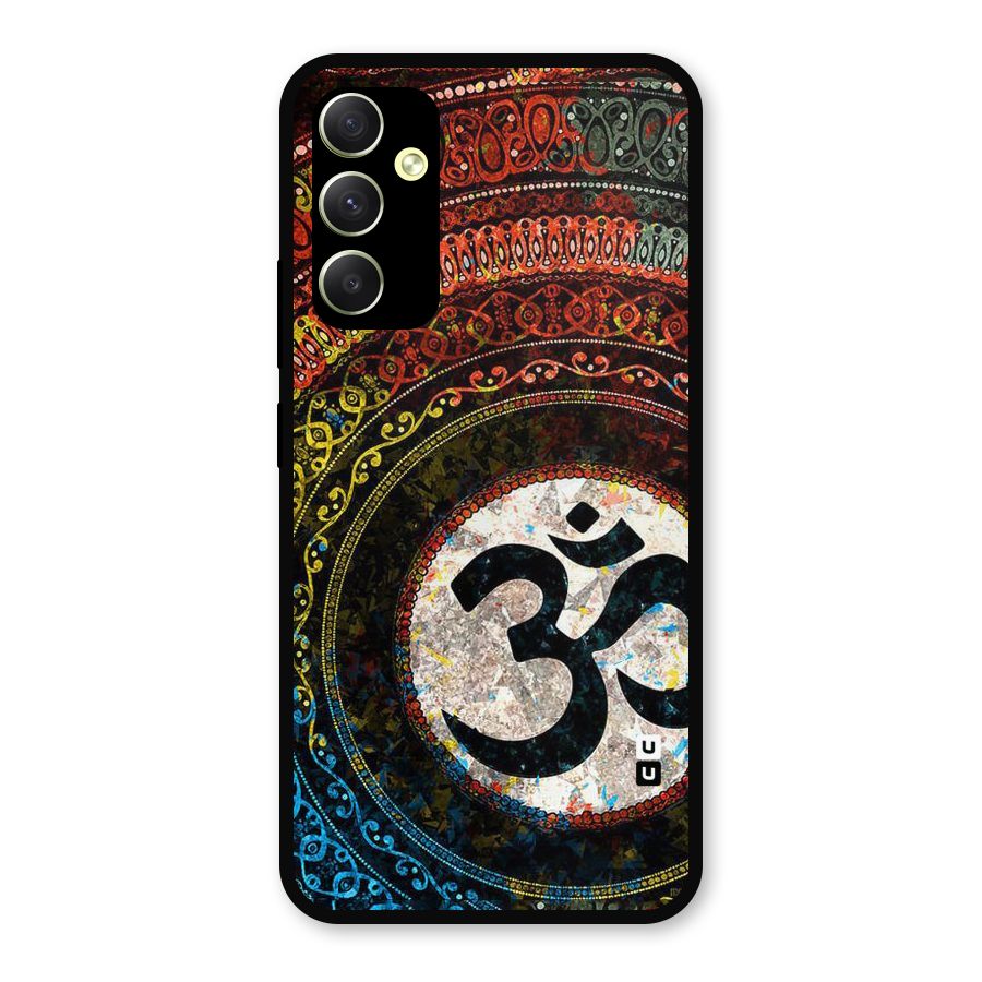 Culture Om Design Metal Back Case for Galaxy A34