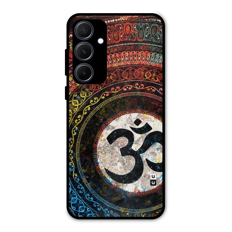 Culture Om Design Metal Back Case for Galaxy A35
