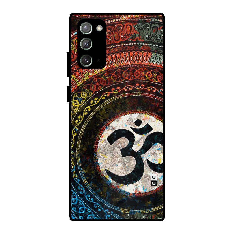 Culture Om Design Metal Back Case for Galaxy Note 20