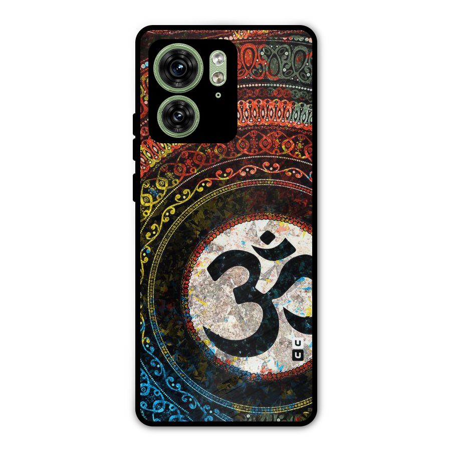 Culture Om Design Metal Back Case for Motorola Edge 40 5G