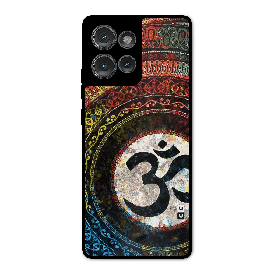 Culture Om Design Metal Back Case for Motorola Edge 50