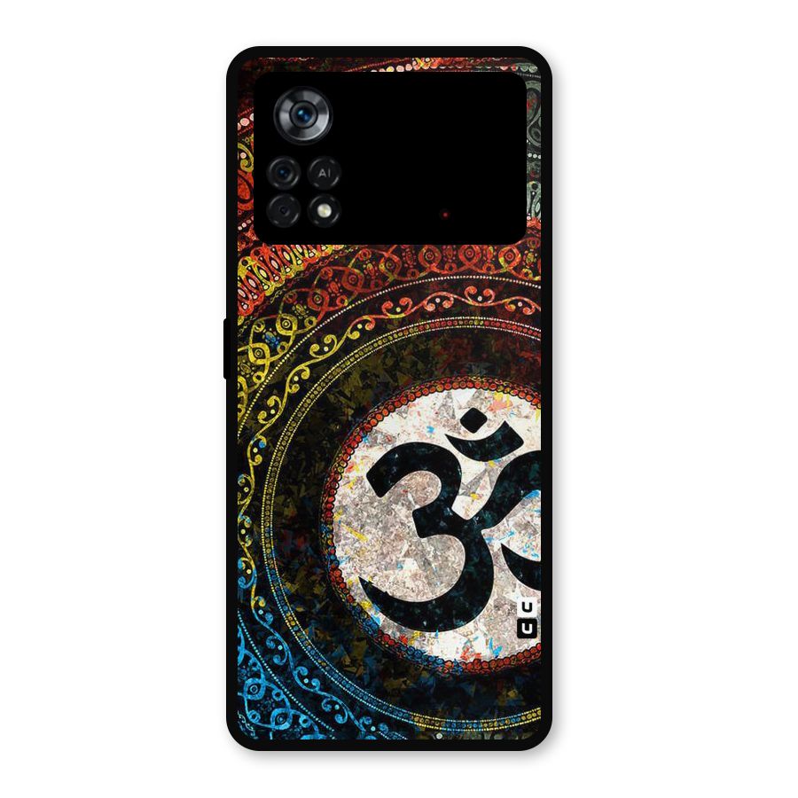 Culture Om Design Metal Back Case for Poco X4 Pro 5G