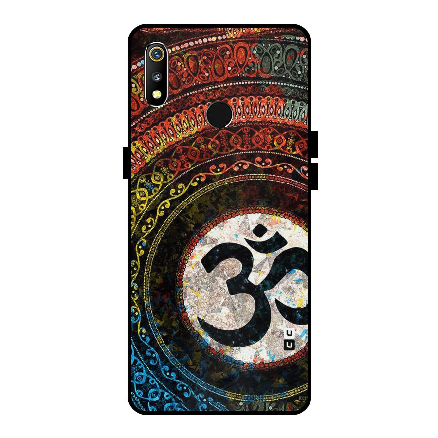 Culture Om Design Metal Back Case for Realme 3i