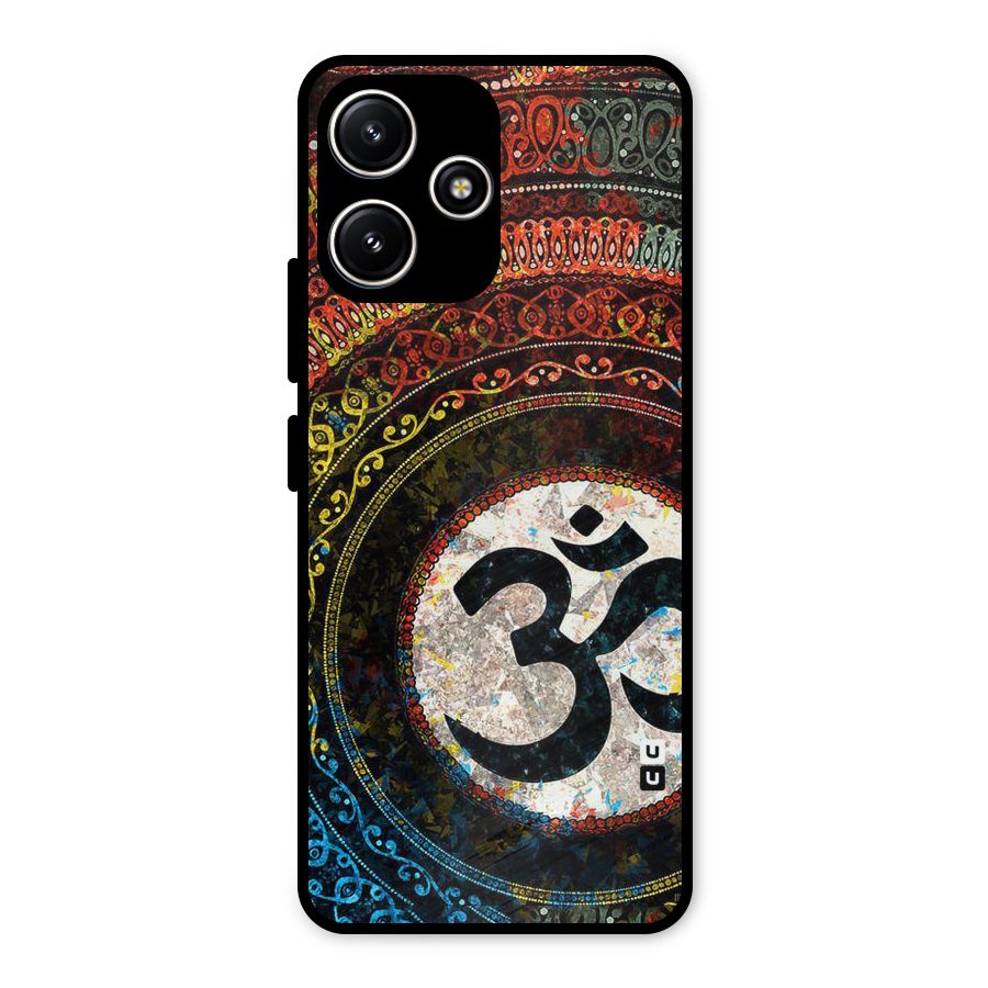 Culture Om Design Metal Back Case for Redmi 12 5G