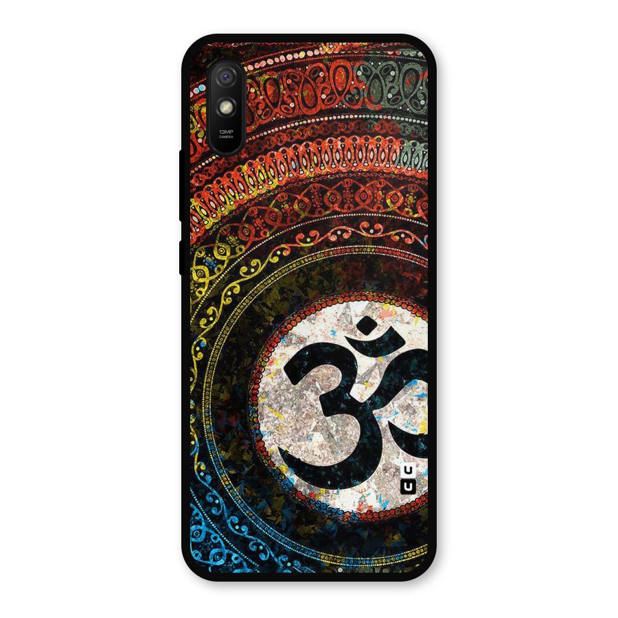 Culture Om Design Metal Back Case for Redmi 9a