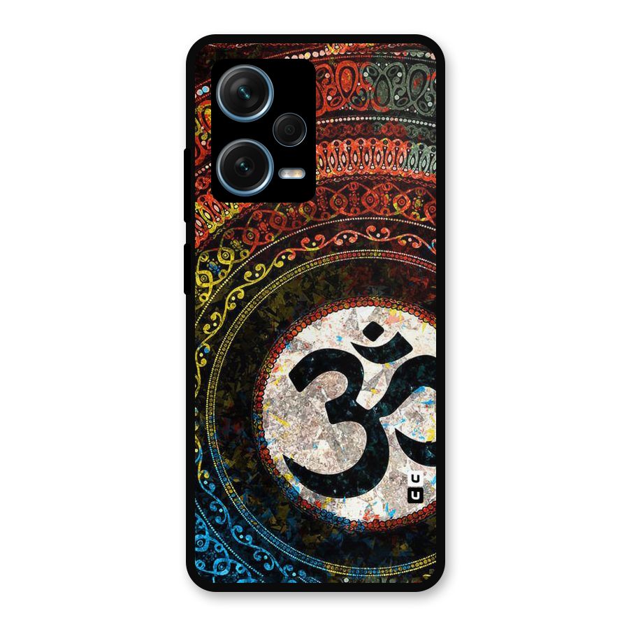 Culture Om Design Metal Back Case for Redmi Note 12 Pro Plus 5G