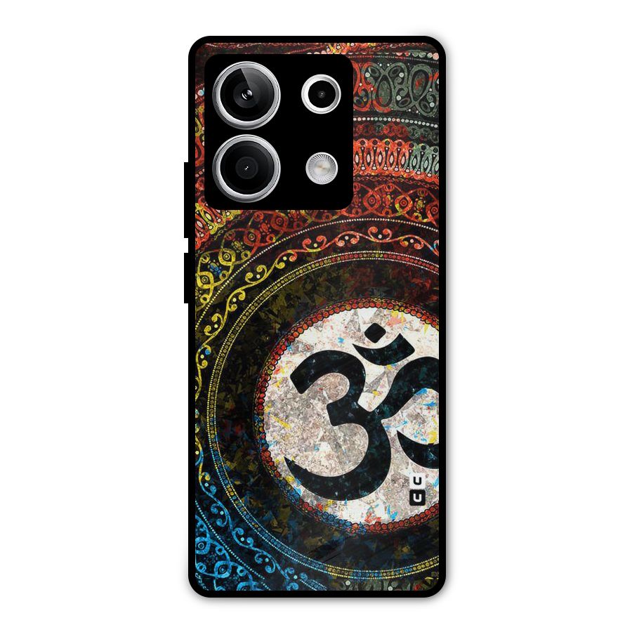Culture Om Design Metal Back Case for Redmi Note 13 5G