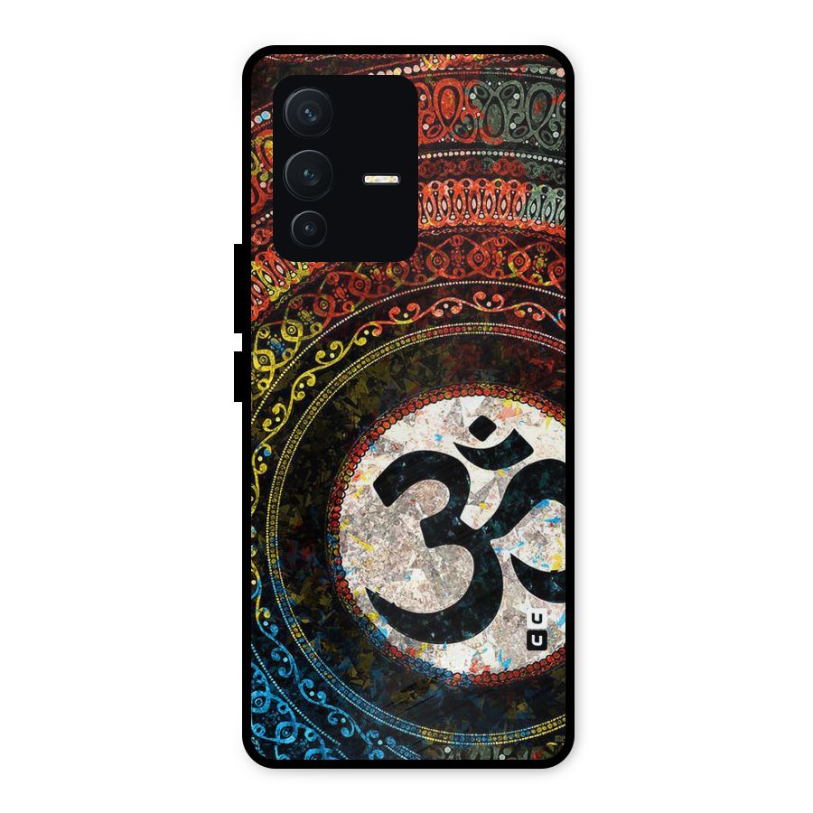 Culture Om Design Metal Back Case for Vivo V23 5G
