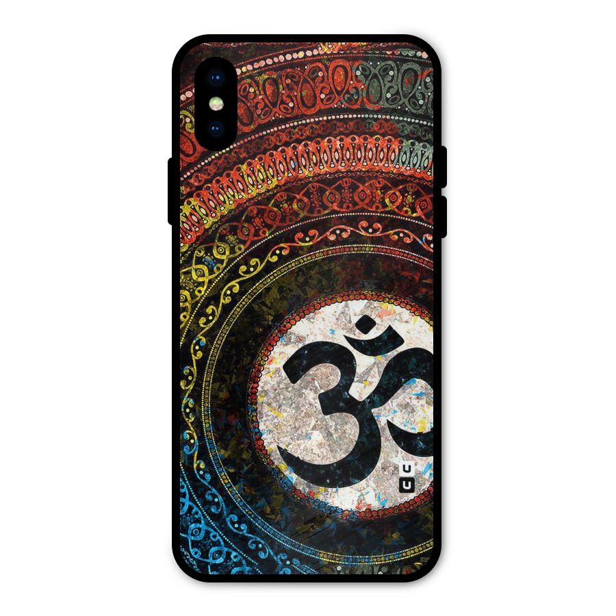 Culture Om Design Metal Back Case for iPhone X