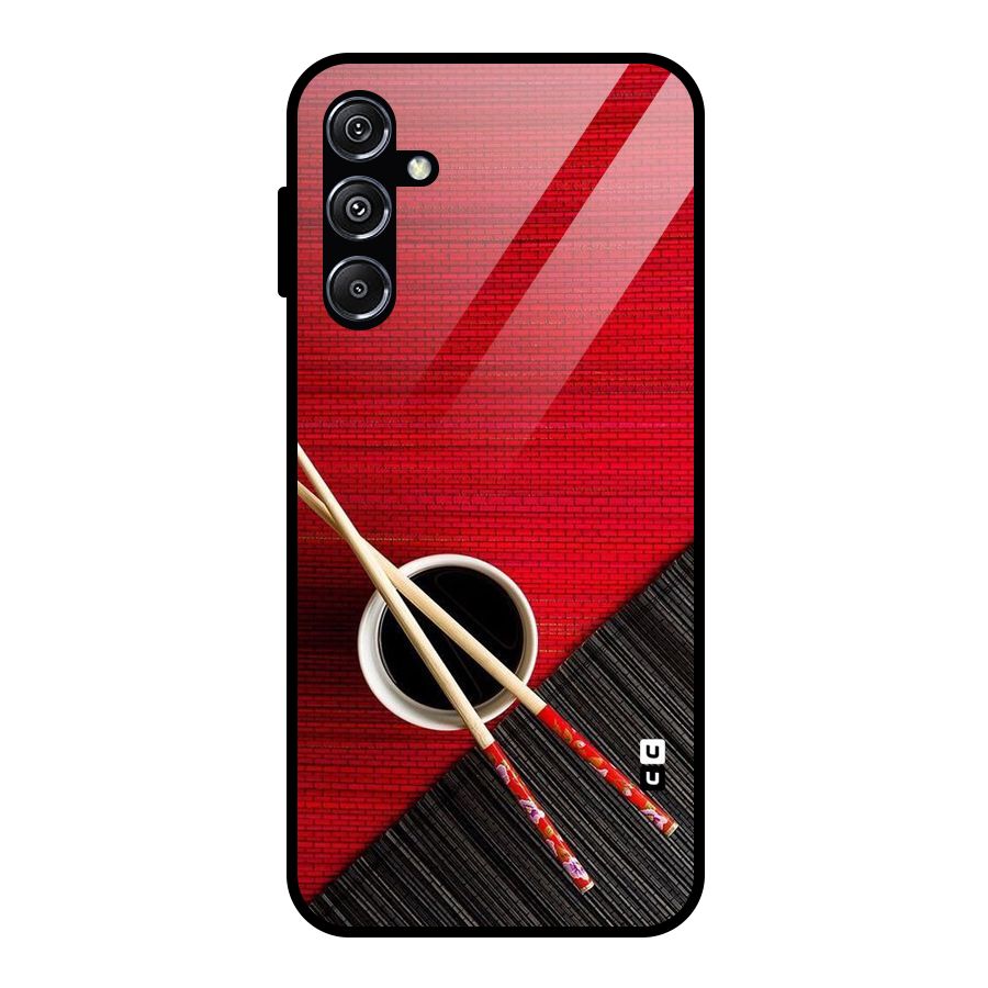Cup Chopsticks Glass Back Case for Galaxy M34 5G