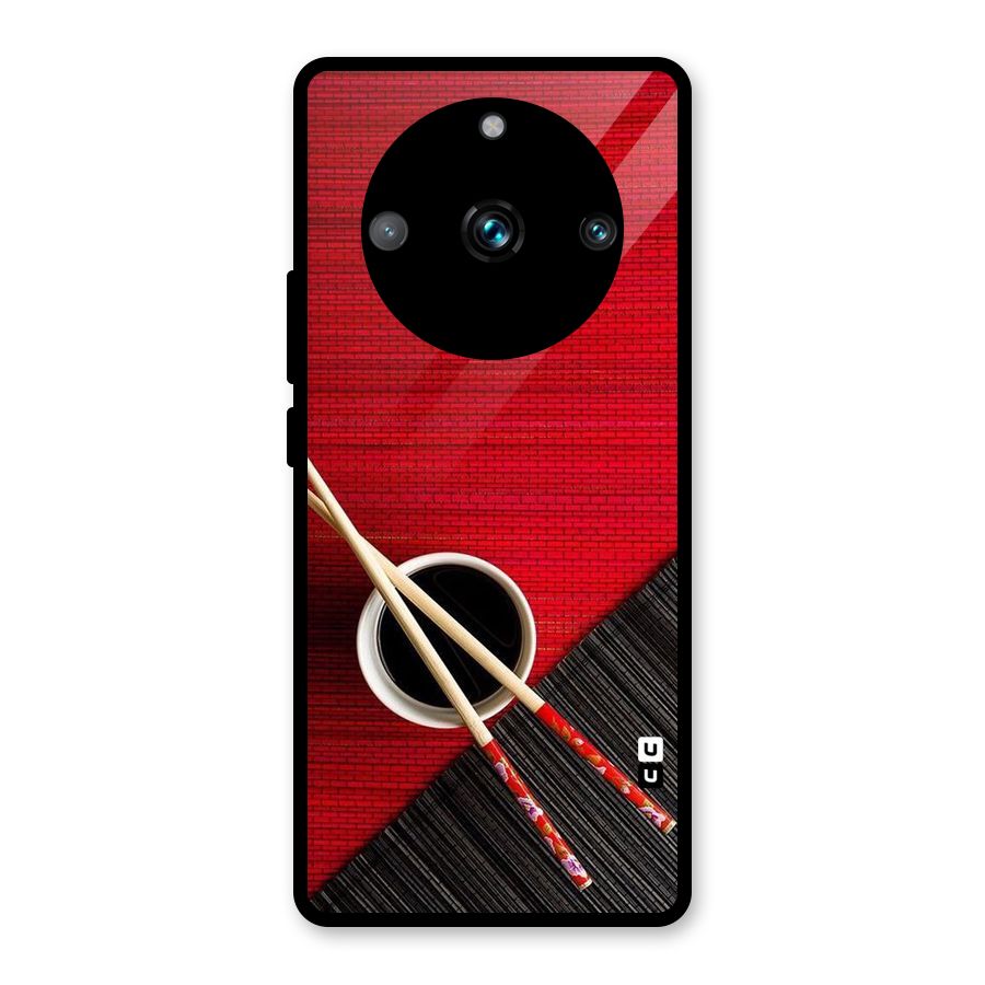 Cup Chopsticks Glass Back Case for Realme 11 Pro Plus
