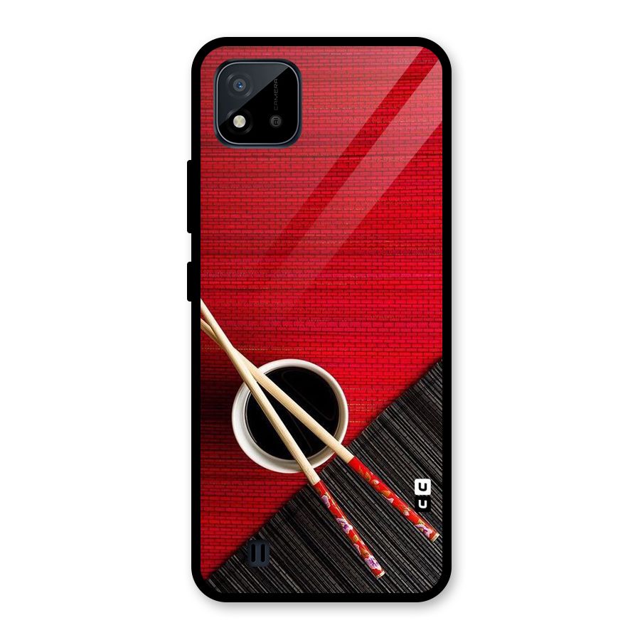 Cup Chopsticks Glass Back Case for Realme C11 2021