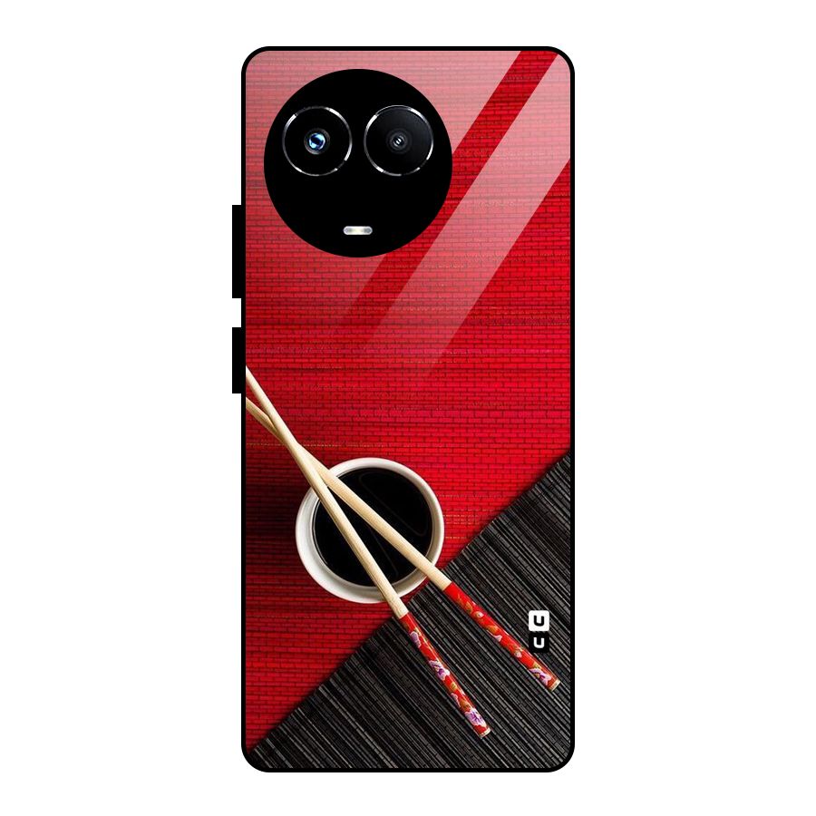Cup Chopsticks Glass Back Case for Realme Narzo 60X