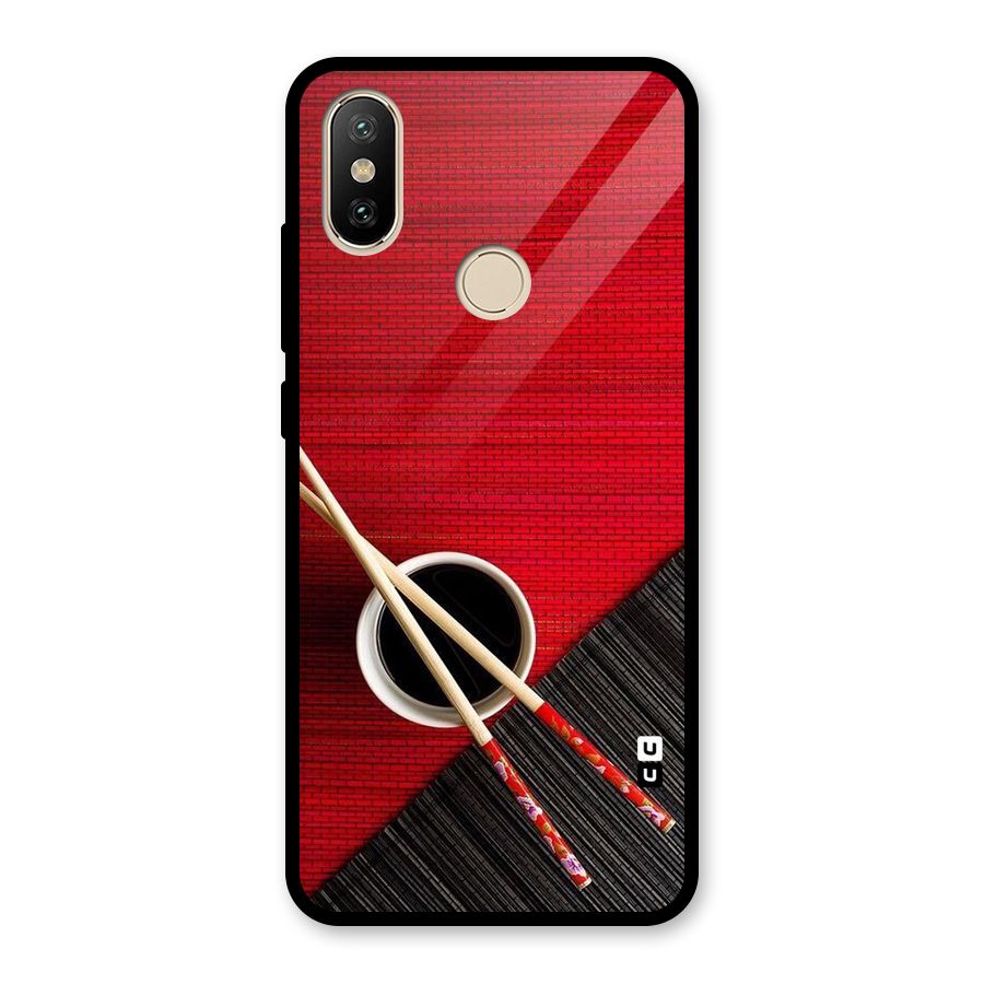 Cup Chopsticks Glass Back Case for Redmi A2