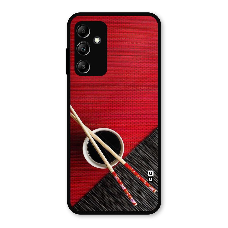Cup Chopsticks Metal Back Case for Galaxy A14 5G