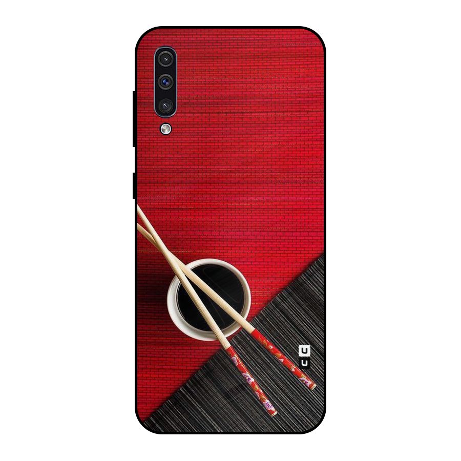 Cup Chopsticks Metal Back Case for Galaxy A50s