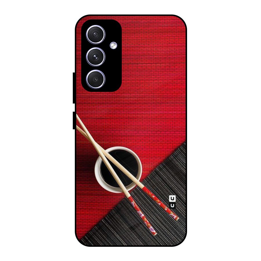 Cup Chopsticks Metal Back Case for Galaxy A54