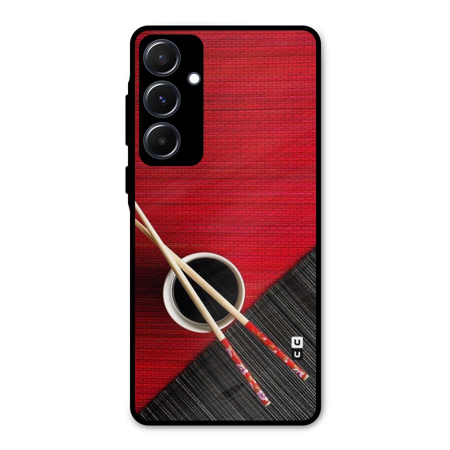 Cup Chopsticks Metal Back Case for Galaxy A55