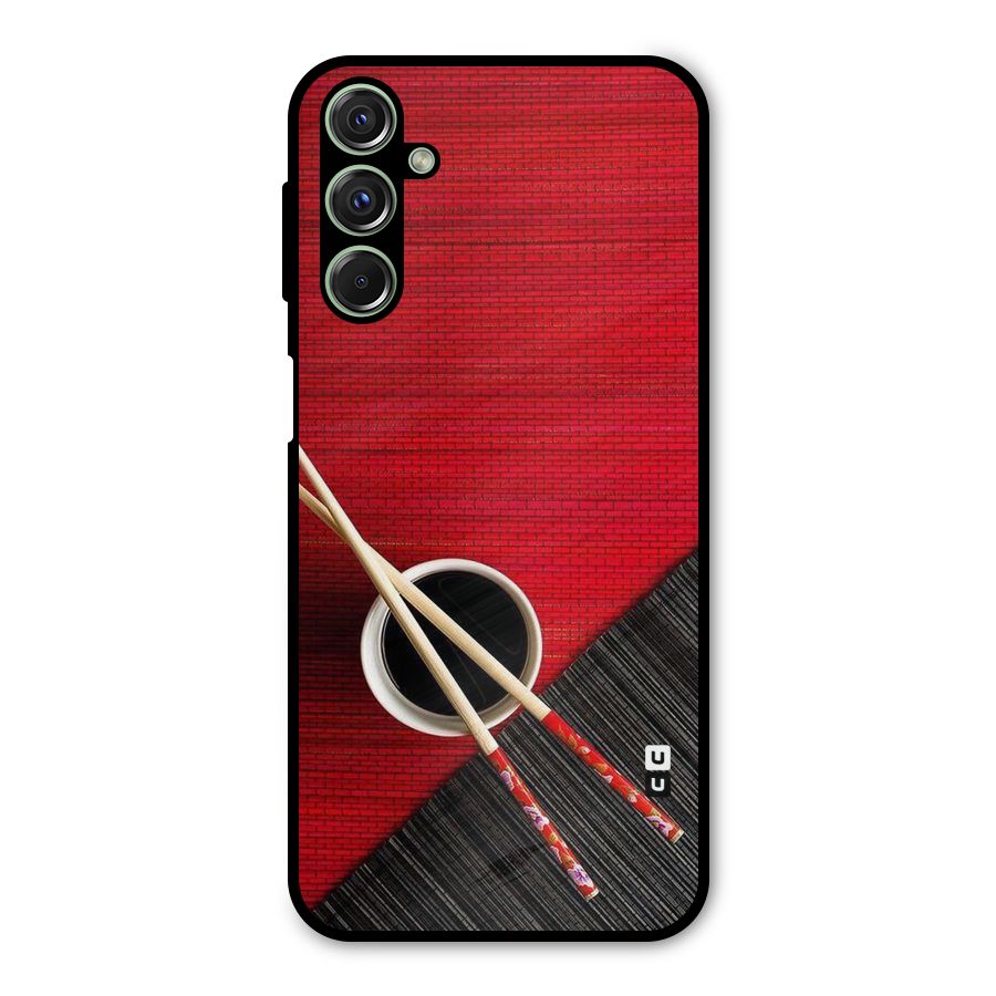 Cup Chopsticks Metal Back Case for Galaxy F34