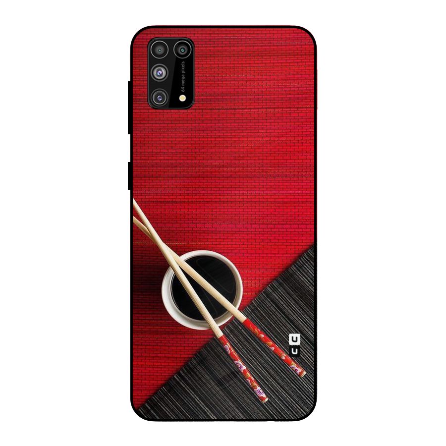 Cup Chopsticks Metal Back Case for Galaxy F41