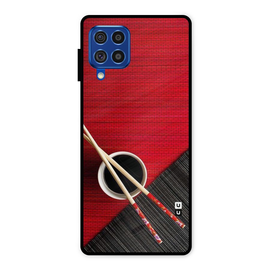 Cup Chopsticks Metal Back Case for Galaxy F62