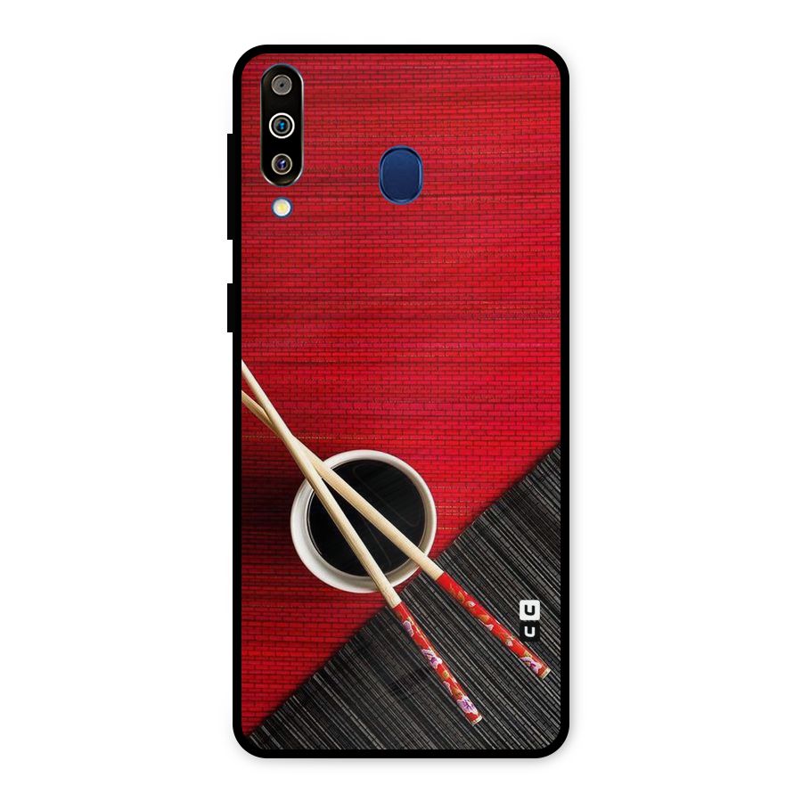 Cup Chopsticks Metal Back Case for Galaxy M30