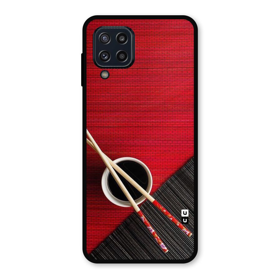 Cup Chopsticks Metal Back Case for Galaxy M32