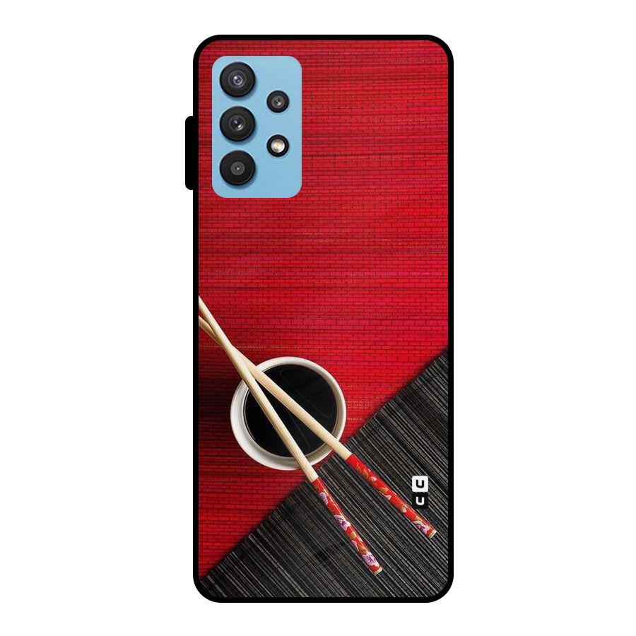 Cup Chopsticks Metal Back Case for Galaxy M32 5G