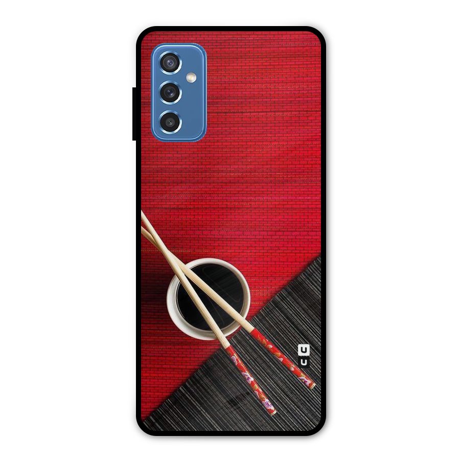 Cup Chopsticks Metal Back Case for Galaxy M52 5G