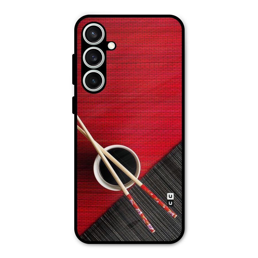 Cup Chopsticks Metal Back Case for Galaxy S23 FE