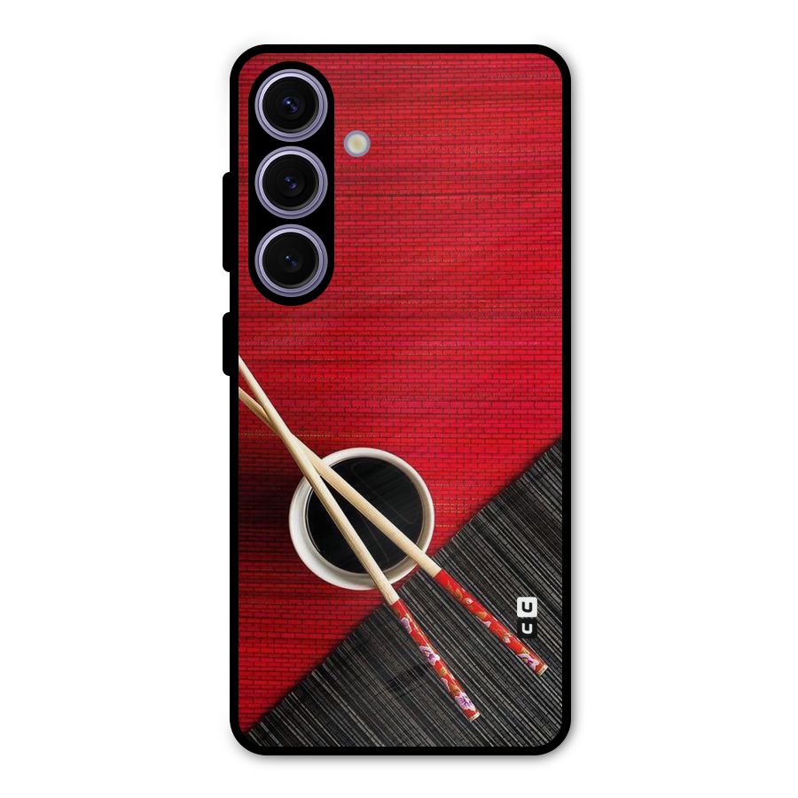 Cup Chopsticks Metal Back Case for Galaxy S24