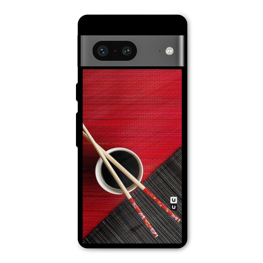 Cup Chopsticks Metal Back Case for Google Pixel 7
