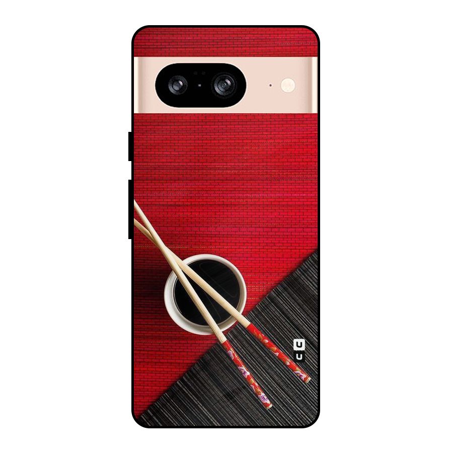 Cup Chopsticks Metal Back Case for Google Pixel 8