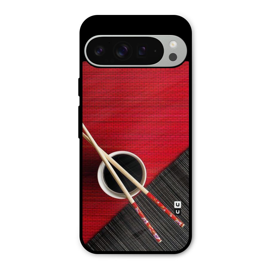 Cup Chopsticks Metal Back Case for Google Pixel 9 Pro XL