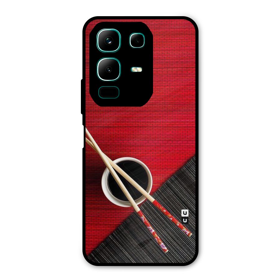 Cup Chopsticks Metal Back Case for Infinix Note 50x