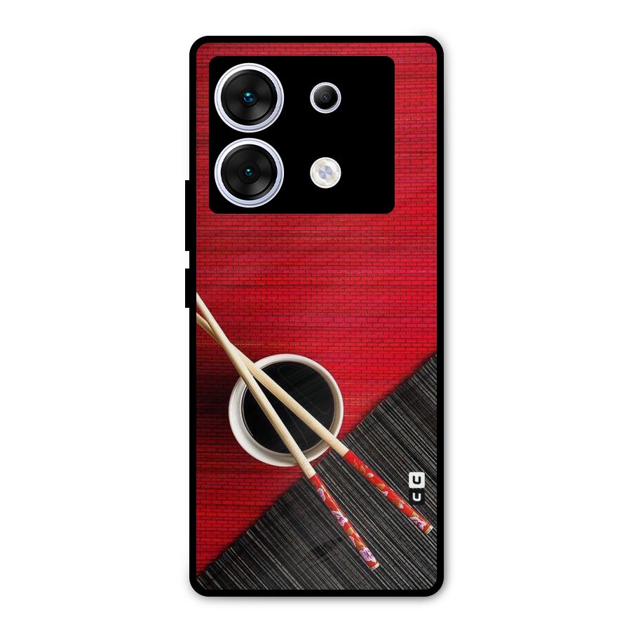 Cup Chopsticks Metal Back Case for Infinix Zero 30 5G