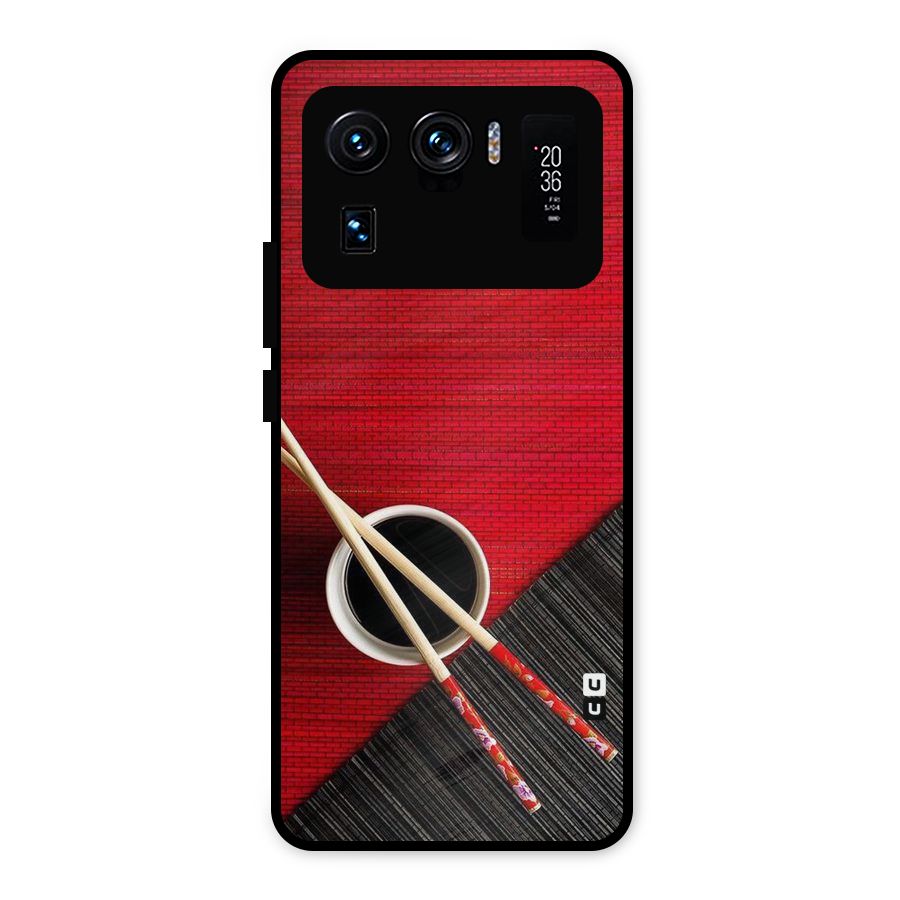 Cup Chopsticks Metal Back Case for Mi 11 Ultra