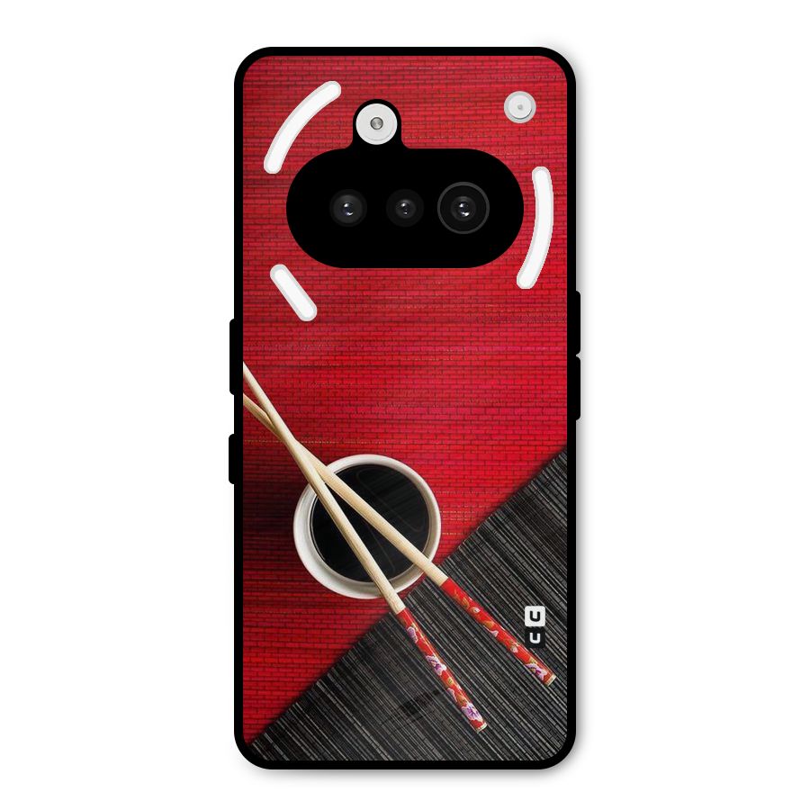 Cup Chopsticks Metal Back Case for Nothing Phone 3a