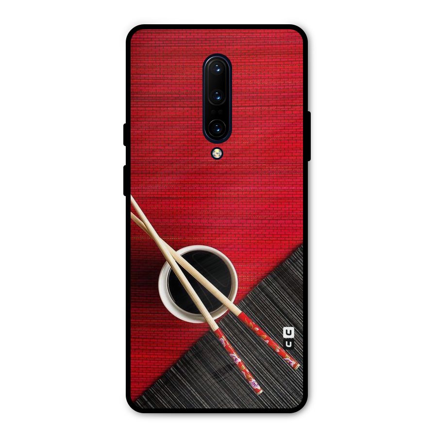 Cup Chopsticks Metal Back Case for OnePlus 7 Pro