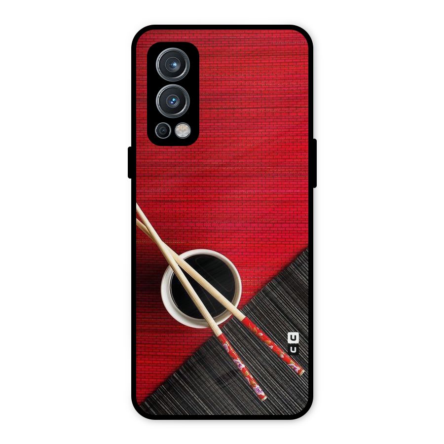 Cup Chopsticks Metal Back Case for OnePlus Nord 2 5G