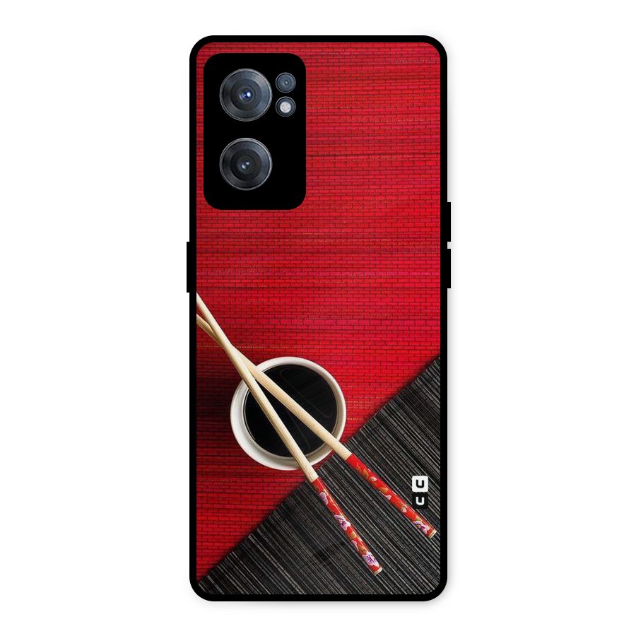 Cup Chopsticks Metal Back Case for OnePlus Nord CE 2 5G