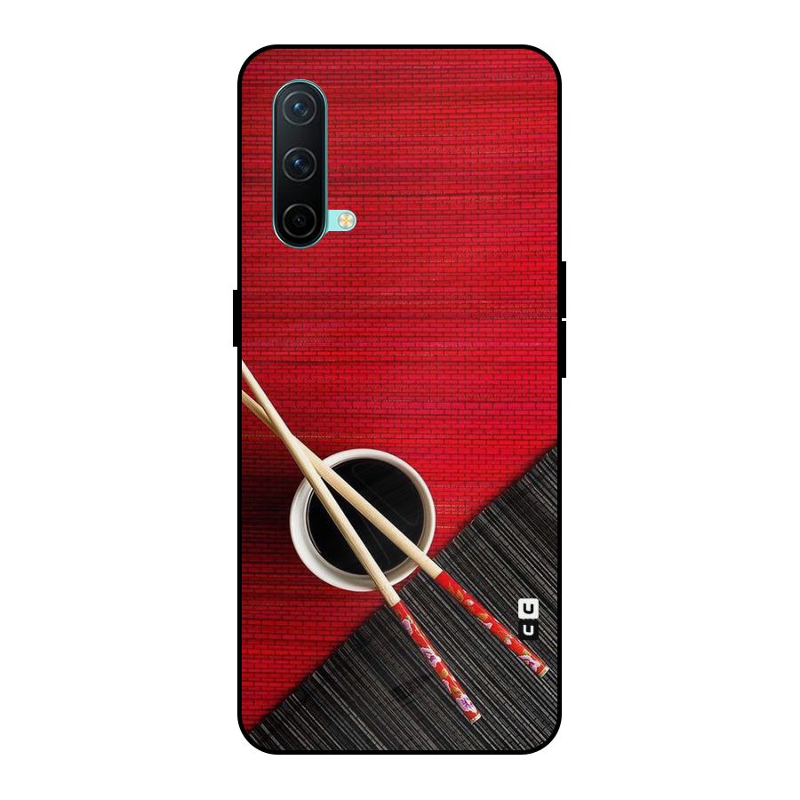 Cup Chopsticks Metal Back Case for OnePlus Nord CE 5G