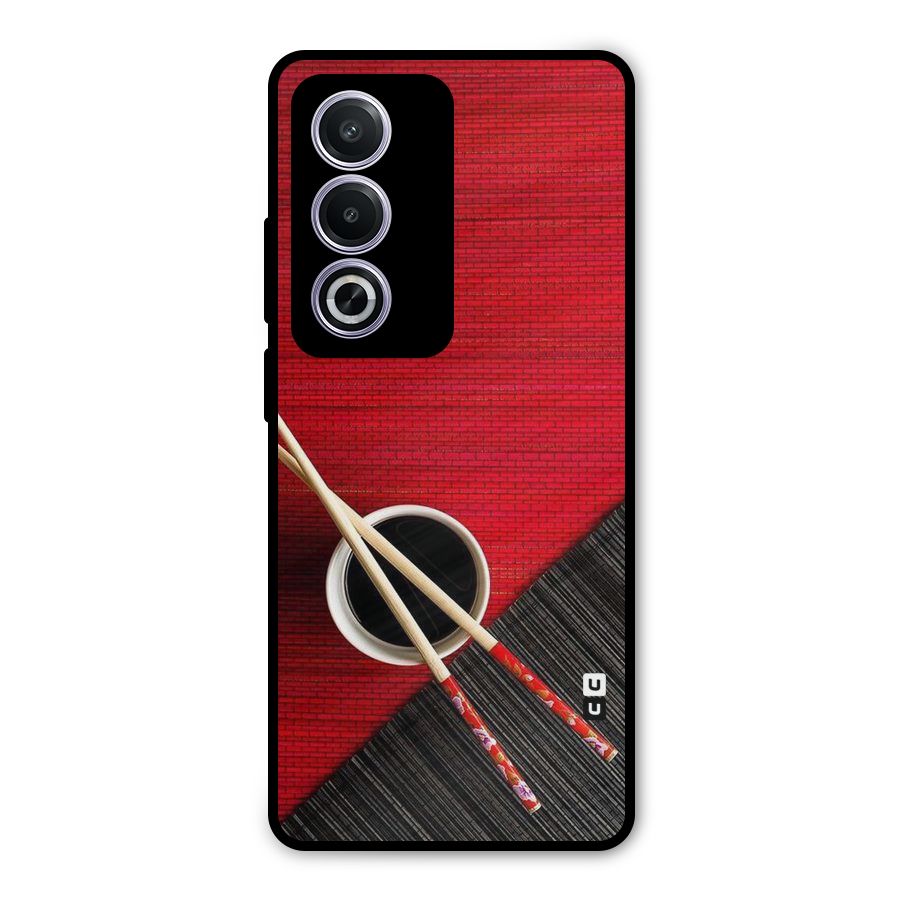 Cup Chopsticks Metal Back Case for Oppo K12x