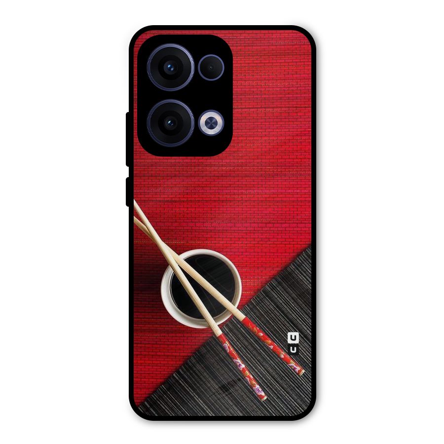 Cup Chopsticks Metal Back Case for Oppo Reno13
