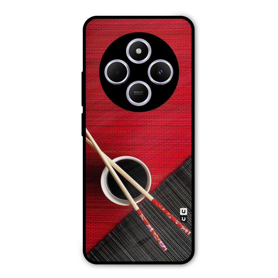 Cup Chopsticks Metal Back Case for Poco C75 5G