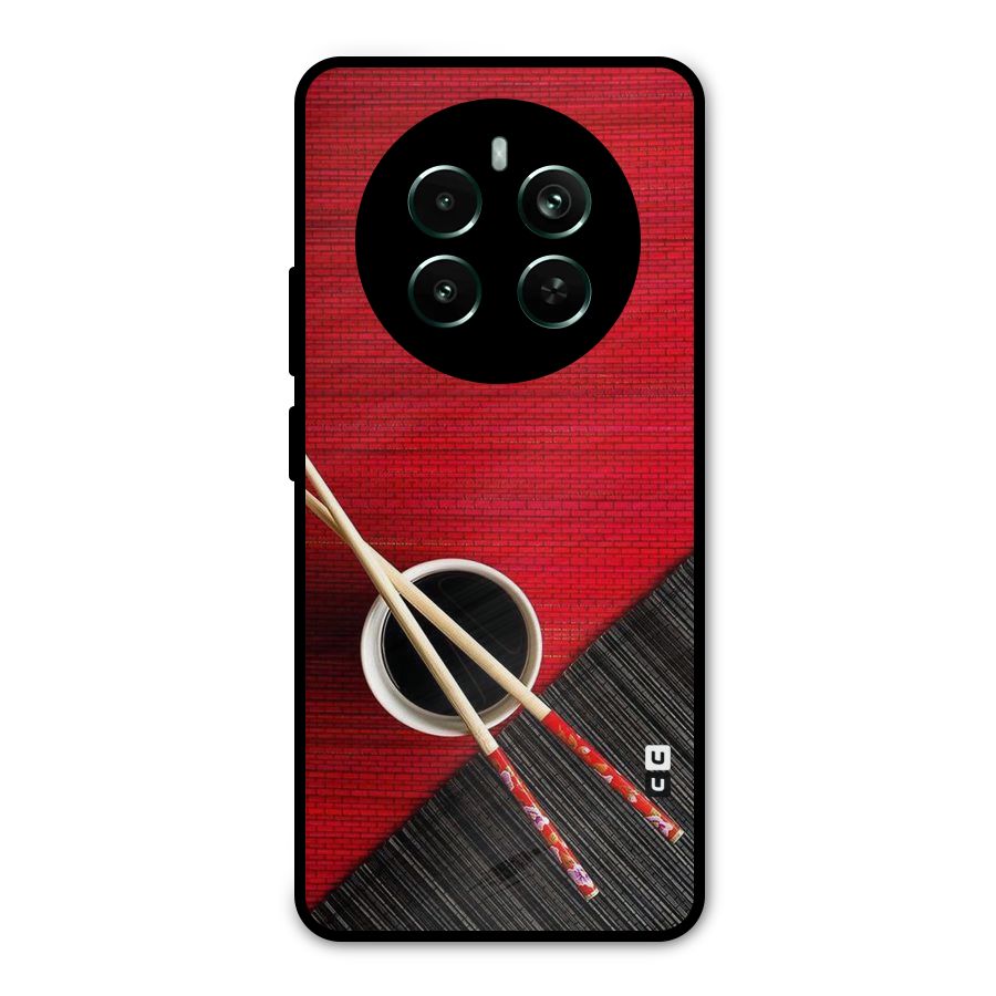 Cup Chopsticks Metal Back Case for Realme 12 Pro Plus