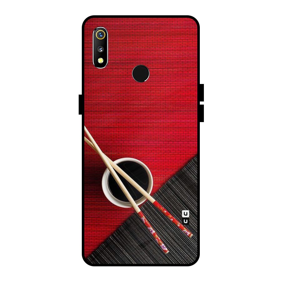 Cup Chopsticks Metal Back Case for Realme 3i